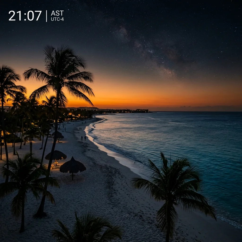 Aruba Time Zone: Atlantic Standard Time (AST) Guide